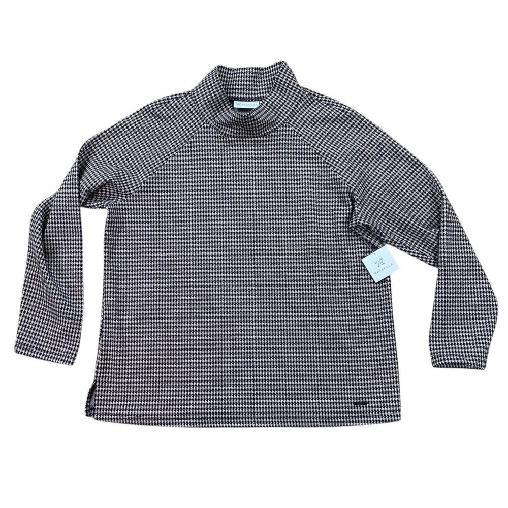 NWT woman’s Rafaella houndstooth turtleneck size L